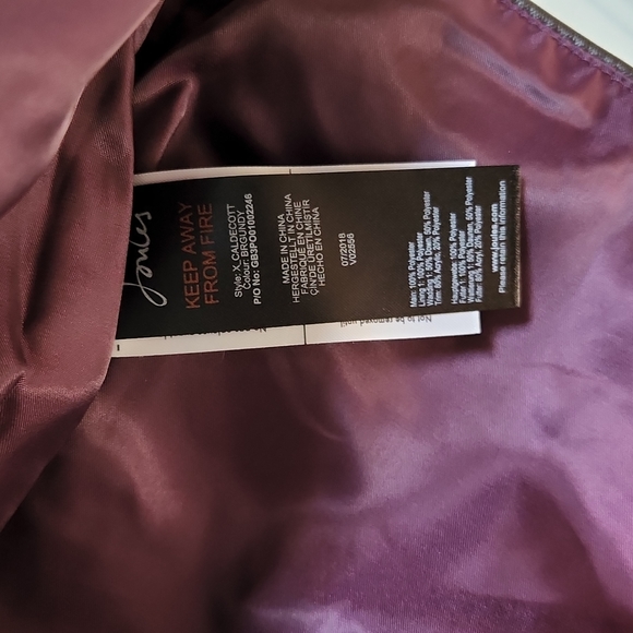 Joules Burgundy Caldcott Puffer Coat - Picture 7 of 11